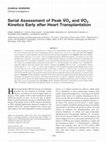 Serial Assessment of Peak &OV0312;O2 and &OV0312;O2 Kinetics Early after Heart Transplantation Cover Page