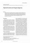 Research paper thumbnail of Opioid-induced hyperalgesia