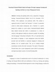 Research paper thumbnail of Functional-Notional Method Guides the Design of Foreign Language Listening and Speaking Activities in a Course Management System