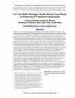 Research paper thumbnail of ICT and Skills Shortage: South African Case Study of Retaining ICT-Skilled Professionals