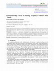 Research paper thumbnail of Entrepreneurship versus E-learning: Empirical evidence from Tunisia