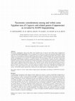 Research paper thumbnail of Taxonomic reconsideration among and within Capparis (Capparaceae) as revealed by RAPD fingerprinting