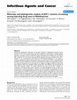 Research paper thumbnail of Molecular and phylogenetic analysis of HIV-1 variants circulating in Italy