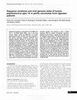 Research paper thumbnail of Sequence variations and viral genomic state of human papillomavirus type 16 in penile carcinomas from Ugandan patients