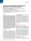 Research paper thumbnail of Diverse and Temporally Precise Kinetic Feature Selectivity in the VPm Thalamic Nucleus