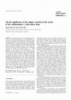 Research paper thumbnail of On the significance of the trigger reaction in the action of the calicheamicin ? 1 I anti-cancer drug