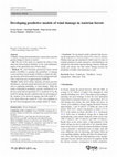 Research paper thumbnail of Developing predictive models of wind damage in Austrian forests