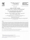 Research paper thumbnail of Quelle est la durée optimale des traitements dans l'ostéoporose postménopausique?