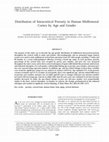 Research paper thumbnail of Distribution of Intracortical Porosity in Human Midfemoral Cortex by Age and Gender