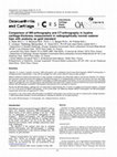 Research paper thumbnail of Comparison of MR-arthrography and CT-arthrography in hyaline cartilage-thickness measurement in radiographically normal cadaver hips with anatomy as gold standard