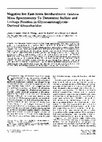 Negative Ion Fast-Atom Bombardment Tandem Mass Spectrometry To Determine Sulfate and Linkage Position in Glycosaminoglycan-Derived Disaccharides Cover Page