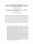 Research paper thumbnail of Defacto relationships property adjustment law - a national direction