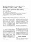 Research paper thumbnail of Development of multinuclear giant cells during the degradation of Bioglass� particles in rabbits