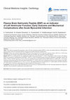 Plasma Brain Natriuretic Peptide (BNP) as an Indicator of Left Ventricular Function, Early Outcome and Mechanical Complications after Acute Myocardial Infarction Cover Page