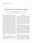 Chemical Defenses: From Compounds to Communities Cover Page