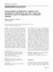 Research paper thumbnail of Invasion impacts on biodiversity: responses of ant communities to infestation by cat’s claw creeper vine, Macfadyena unguis-cati (Bignoniaceae) in subtropical Australia