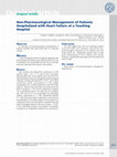 Research paper thumbnail of Non-pharmacological management of patients hospitalized with heart failure at a teaching hospital