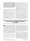 Research paper thumbnail of Evidence for increased peripheral production of tumor necrosis factor-α in advanced congestive heart failure