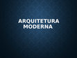 Arquitetura moderna Cover Page