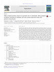 Research paper thumbnail of Effect of plant protein sources on growth rate in salmonids: Meta-analysis of dietary inclusion of soybean, pea and canola/rapeseed meals and protein concentrates