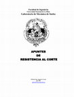 APUNTES APUNTES APUNTES APUNTES DE DE DE DE RESISTENCIA AL CORTE RESISTENCIA AL CORTE RESISTENCIA AL CORTE RESISTENCIA AL CORTE Cover Page