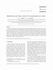 Research paper thumbnail of Identification and robust control of an experimental servo motor