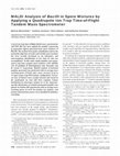 MALDI Analysis of Bacilli in Spore Mixtures by Applying a Quadrupole Ion Trap Time-of-Flight Tandem Mass Spectrometer Cover Page