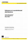 Inference on counterfactual distributions Cover Page