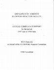 Research paper thumbnail of SLOWPOKE-Toronto Annual Report 1997-98