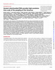 Research paper thumbnail of Ancient mitochondrial DNA provides high-resolution time scale of the peopling of the Americas