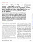 Research paper thumbnail of Ancient mitochondrial DNA provides high-resolution time scale of the peopling of the Americas