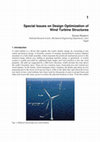 Special Issues on Design Optimization of Wind Turbine Structures Cover Page