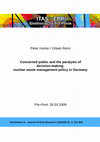 Concerned public and the paralysis of decision-making: nuclear waste management policy in Germany Cover Page