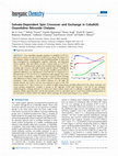 Solvate-dependent spin crossover and exchange in cobalt(II) oxazolidine nitroxide chelates Cover Page