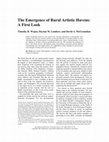 The Emergence of Rural Artistic Havens: A First Look Cover Page