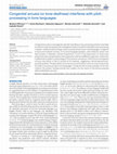 Research paper thumbnail of Congenital Amusia (or Tone-Deafness) Interferes with Pitch Processing in Tone Languages