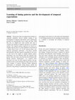 Research paper thumbnail of Learning of timing patterns and the development of temporal expectations