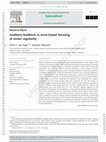 Research paper thumbnail of Auditory feedback in error-based learning of motor regularity