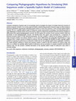 Research paper thumbnail of Comparing phylogeographic hypotheses by simulating DNA sequences under a spatially explicit model of coalescence