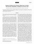 Research paper thumbnail of Sequence Variation in Two Protein-Coding Genes Correlates with Mycelial Compatibility Groupings in Sclerotium rolfsii