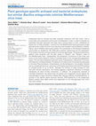 Research paper thumbnail of Plant genotype-specific archaeal and bacterial endophytes but similar Bacillus antagonists colonize Mediterranean olive trees