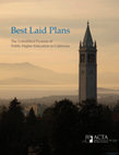 Best Laid Plans: The Unfulfilled Promise of Public Higher Education in California Cover Page