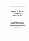 Manualde Buenas Prácticasde Manufactura Cover Page