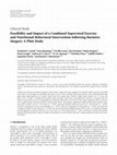 Feasibility and Impact of a Combined Supervised Exercise and Nutritional-Behavioral Intervention following Bariatric Surgery: A Pilot Study Cover Page