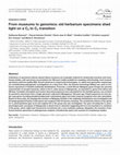 Research paper thumbnail of From museums to genomics: old herbarium specimen sheds light on a C3 to C4 transition