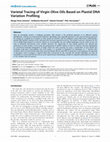 Research paper thumbnail of Varietal tracing of virgin olive oils based on plastid DNA variation profiling