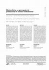 Research paper thumbnail of Adolescência na percepção de professores do ensino fundamental