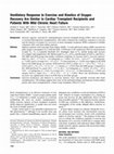 Ventilatory response to exercise and kinetics of oxygen recovery are similar in cardiac transplant recipients and patients with mild chronic heart failure Cover Page