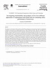 Research paper thumbnail of Investigating transferability and goodness of fit of two different approaches of segmentation and model form for estimating safety performance of motorways