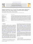 Research paper thumbnail of Temporal variations of C, N, δ13C, and δ15N in organic matter collected by a sediment trap at Cuenca Alfonso, Bahia de La Paz, SW Gulf of California